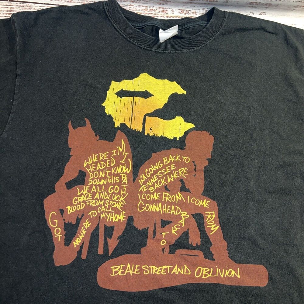 Anvil Black Beale Street And Oblivion Men's T-shirt Size XL